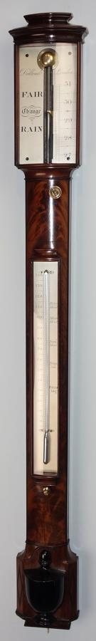 Excellent  Regency bowfront barometer by Dollond, London