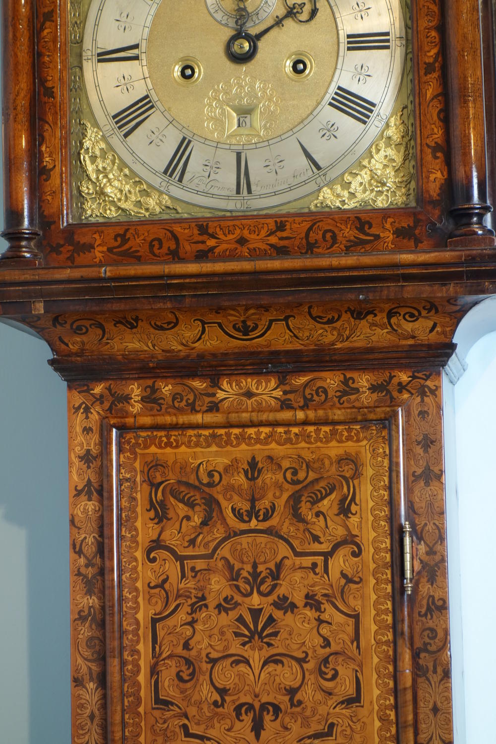 Month Duration Marquetry longcase by William Grimes c.1700.