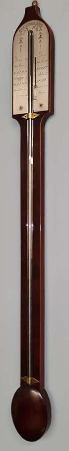 Molliner, Edinburgh mahogany stick barometer