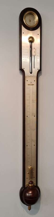 Excellent Mahogany Stick Barometer by Nairne & Blunt , London, c.1785