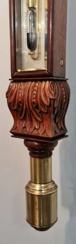 Rosewood marine barometer by Feathers, Dundee